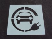 Electric-Car-Stencil-Front