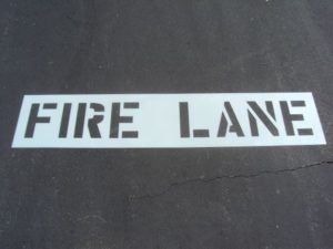 FIRE-LANE-Parking-Lot-Stencil