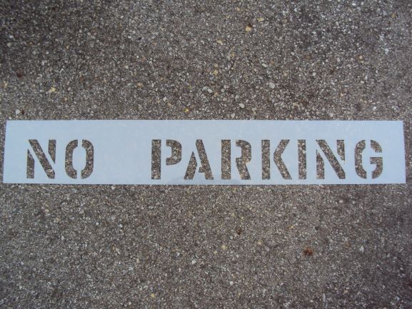1/8" LDPE Plastic Line Striping 21-1/2" Handicap Parking Lot Stencil 