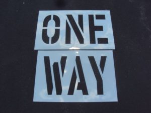 ONE-WAY-Parking-Lot-Stencil