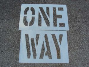 One-Way-Parking-Lot-Stencil-24