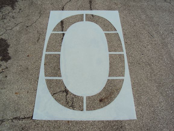 Kroger Number Stencils By The American Striping Company, OHIO