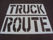 TRUCK-ROUTE-Parking-Lot-Stencil