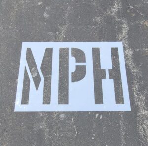 MPH Parking Lot Stencil