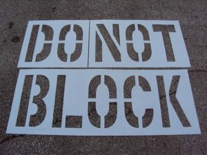 DO-NOT-BLOCK-Parking-Lot-Stencil