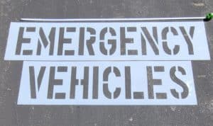 EMERGENCY-VEHICLES-Parking-Lot-Stencils