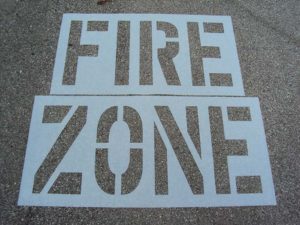 FIRE-ZONE-Parking-Lot-Stencil