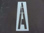 Alphabet Parking Lot Stencils