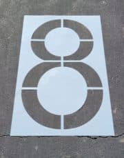 Kroger Number Stencils By The American Striping Company, OHIO