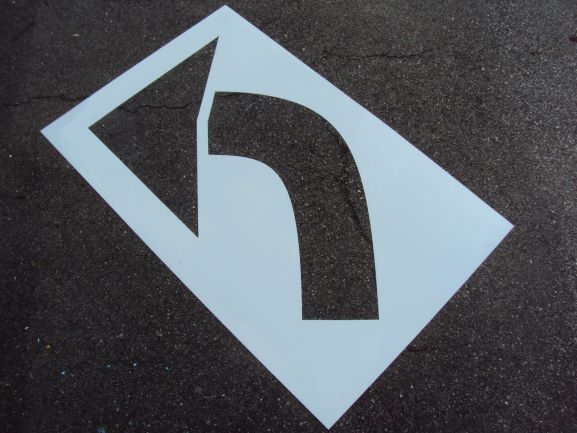 Parking Lot Arrow Stencil Equilateral